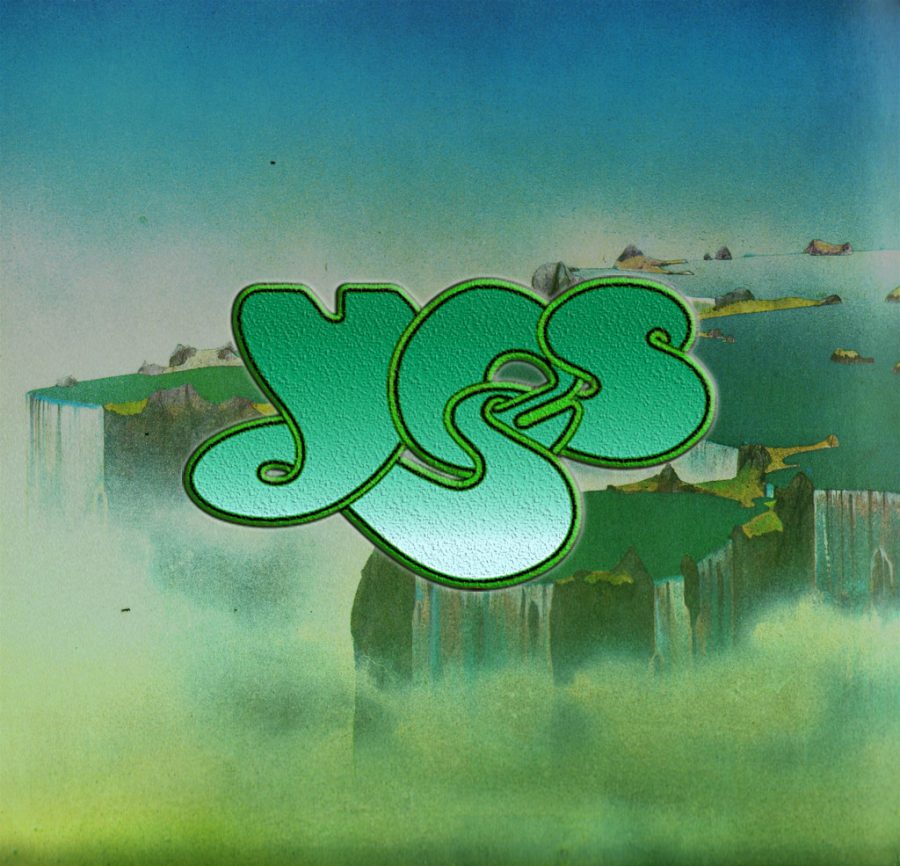 The original graphic is artwork done by Roger Dean. It can be found on the inside cover of the standard LP.