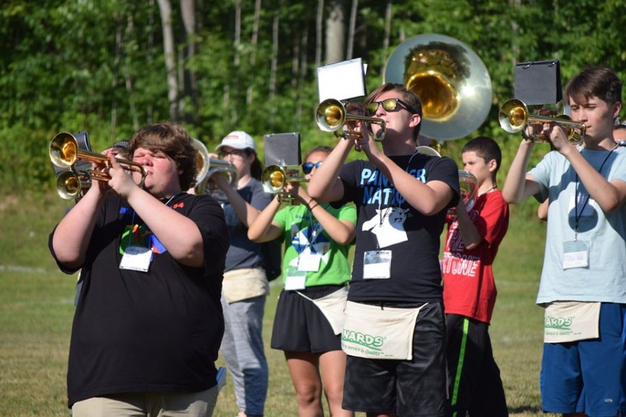 The+Comet+Marching+Band+rehearses+tirelessly+to+prepare+for+another+marching+season.