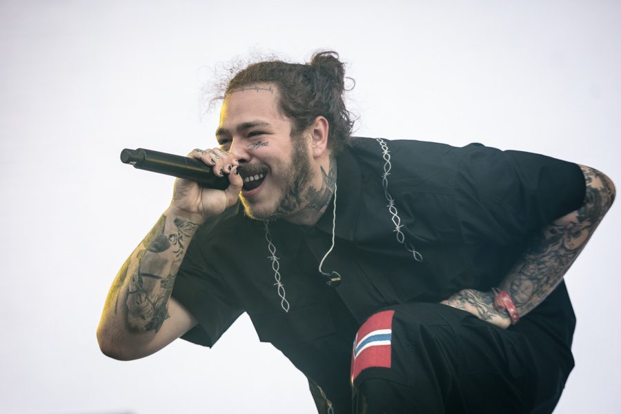 Post Malone performing at Stavernfestivalen, a music festival that was held in Larvik Golfklubb, Norway this past Summer.