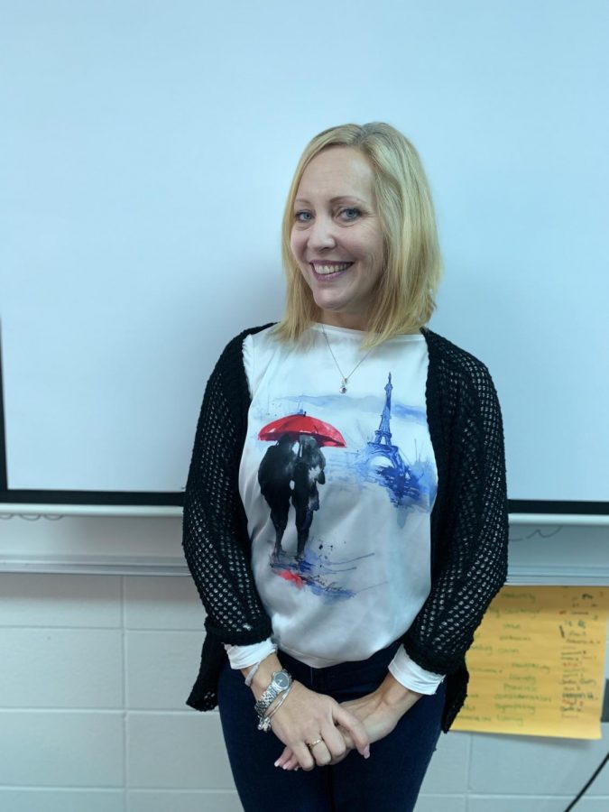 Mrs.Bouck rocking a fabulous outfit on her first day back! Mrs.Bouck had been gone the previous week for medical appointments.