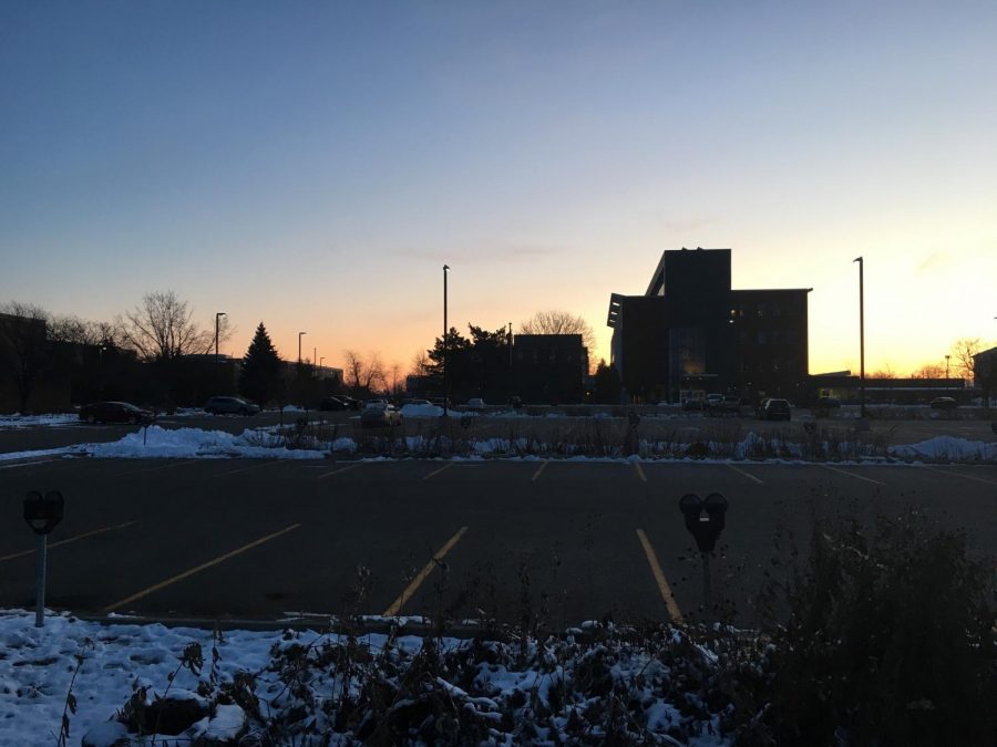 Another day starts for students at Central Michigan University. Students are close to finishing up their classes for the semester.