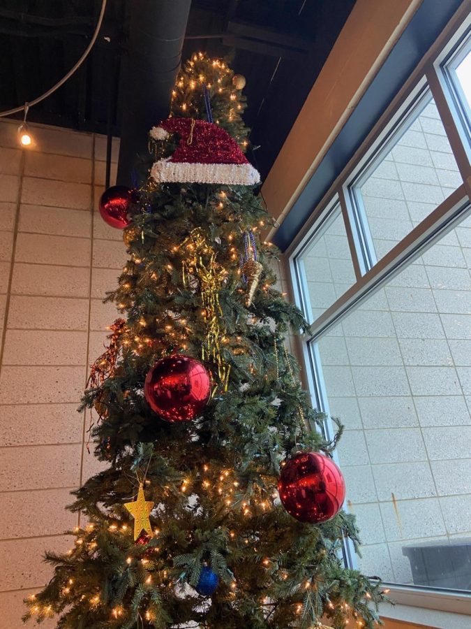 Christmas Trees and Decorations are appearing around Grand Ledge High School. There has been no stress behind the scenes of getting the school ready.