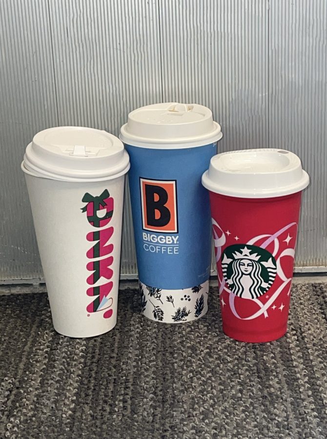 Many coffee shops join in on the holiday drinks trend. Dunkin, Biggby, and Starbucks have continued to offer holiday drinks for coffee and non-coffee lovers. 