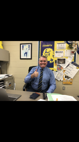 Dr. Wright is looking forward to the new class system. He and many others were hard at work to finish the last week of first trimester. 